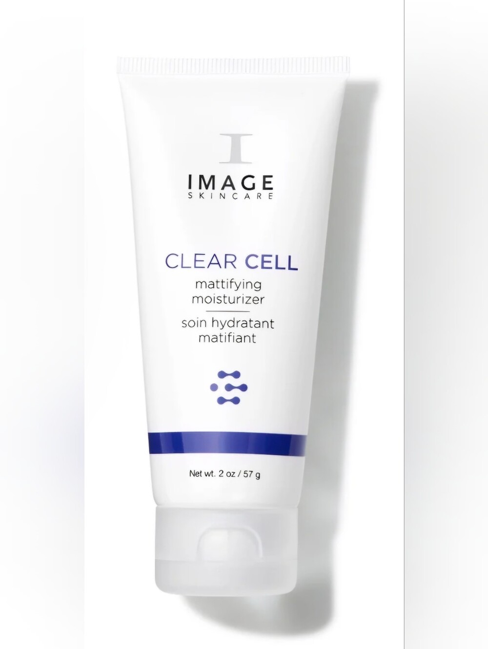Image Skincare Clear Cell Mattifying Moisturizer - White with Blue Accents